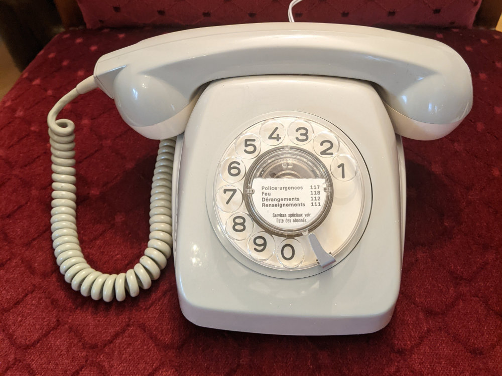 photo of a rotary phone used as a digital storyteller